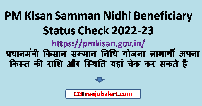 PM Kisan Samman Nidhi Beneficiary Status Check