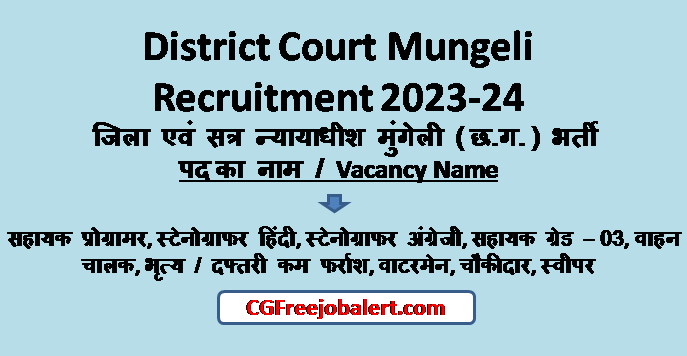 District Court Mungeli Recruitment
