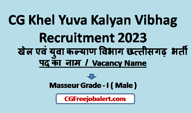 CG Khel Yuva Kalyan Vibhag Recruitment