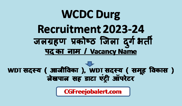 WCDC Durg Recruitment 2023
