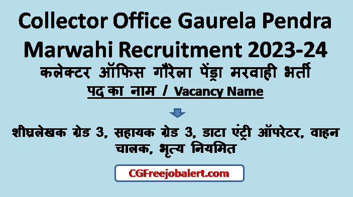 Collector Office Gaurela Pendra Marwahi Recruitment