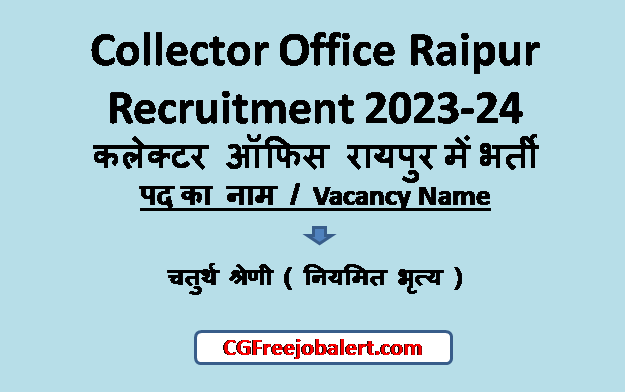Collector Office Raipur Recruitment 2023
