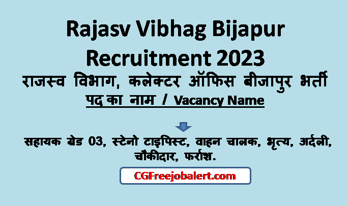 Rajasv Vibhag Bijapur Recruitment