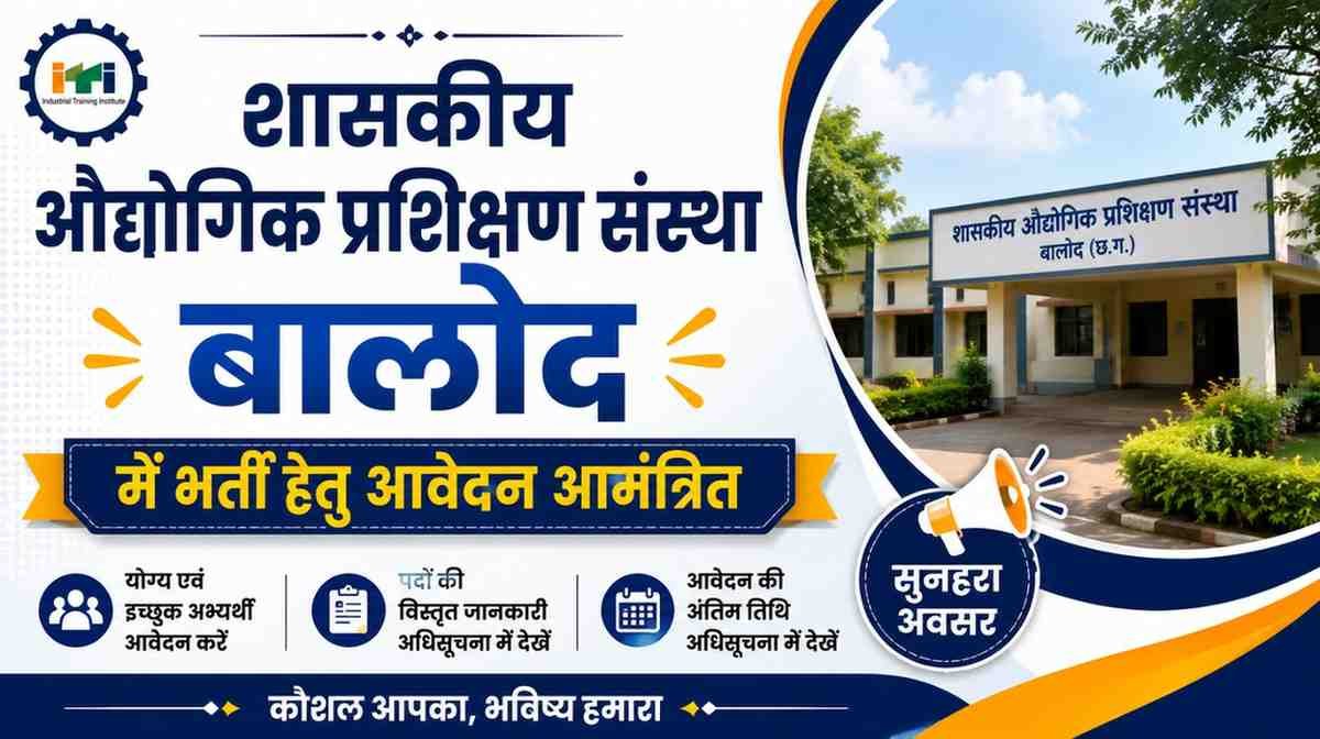 ITI Balod Vacancy 2026